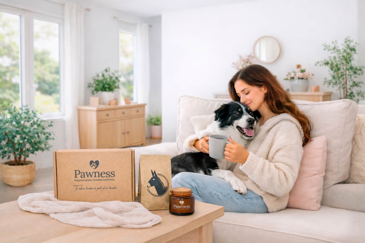 Pawness transforma el cuidado en amor. Productos premium, naturales, para ti y tu animal de compañía. Pequeños gestos. Grandes conexiones.